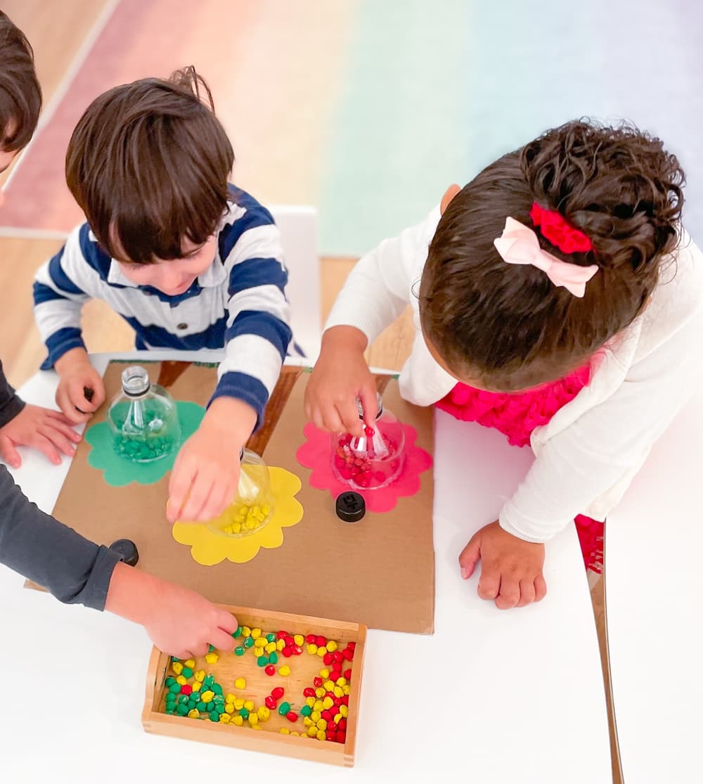 Apple Sorting with Chickpeas - DIY - Playgarden Online