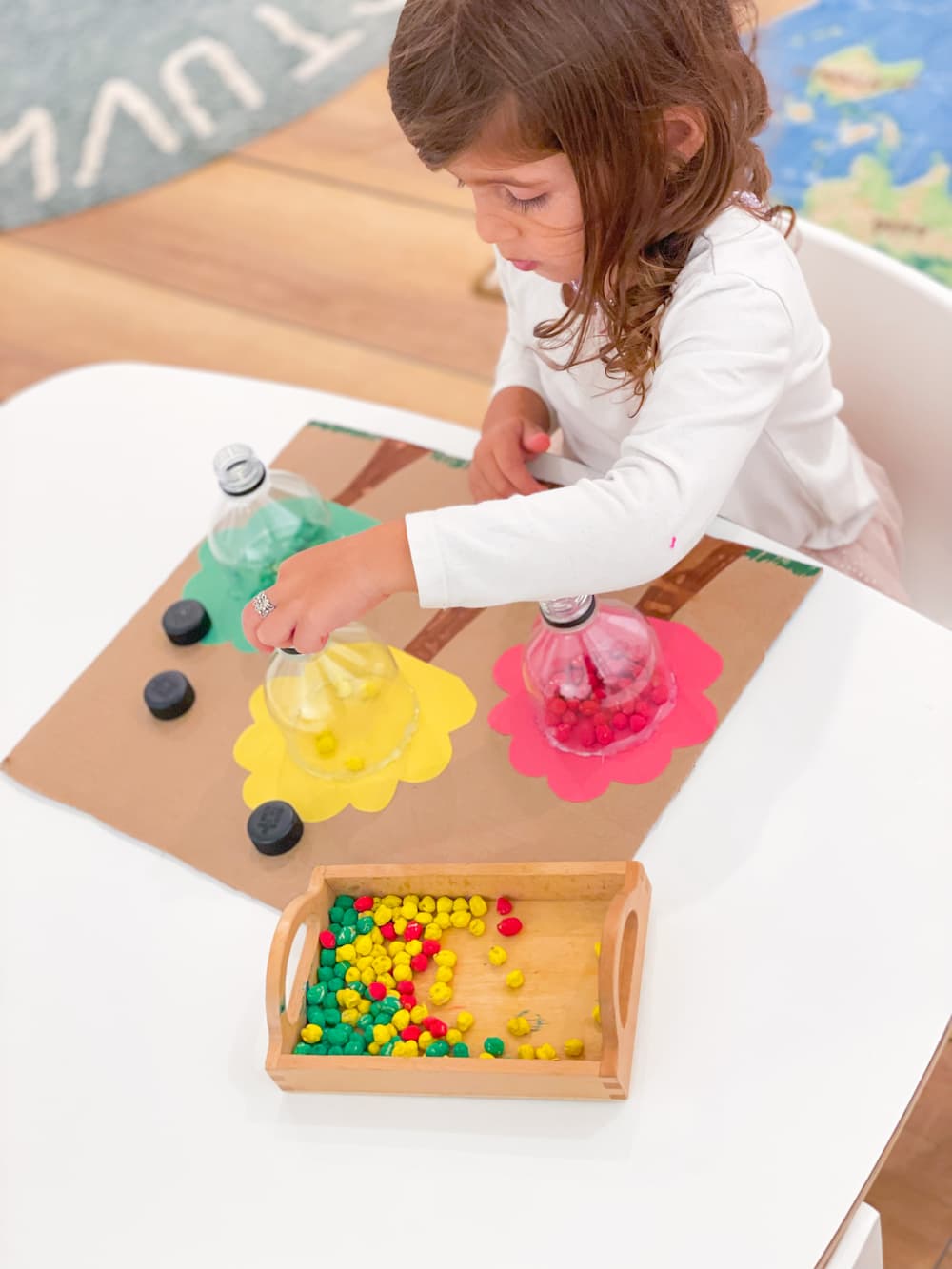 Apple Sorting with Chickpeas - DIY - Playgarden Online