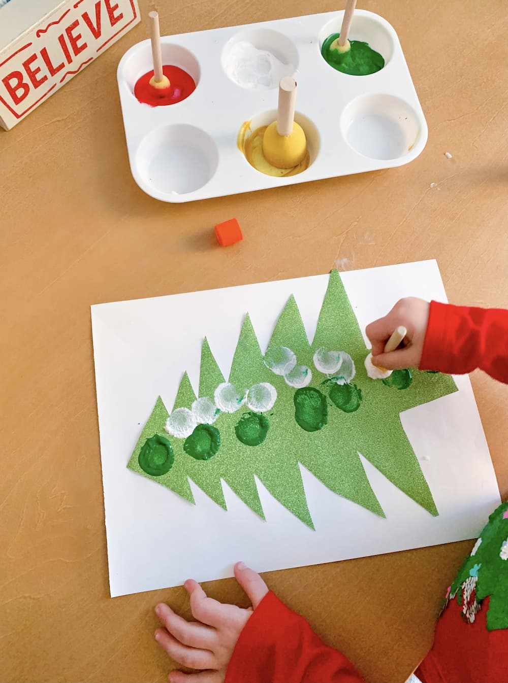 Christmas Tree Holiday Card - DIY - Playgarden Online