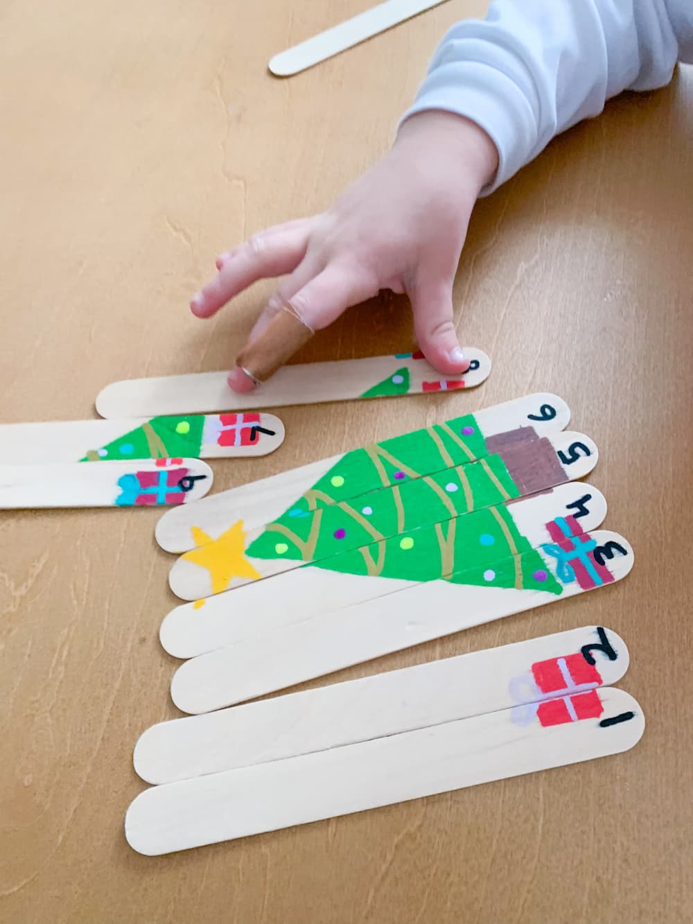 Popsicle Tree Counting Puzzle - DIY - Playgarden Online