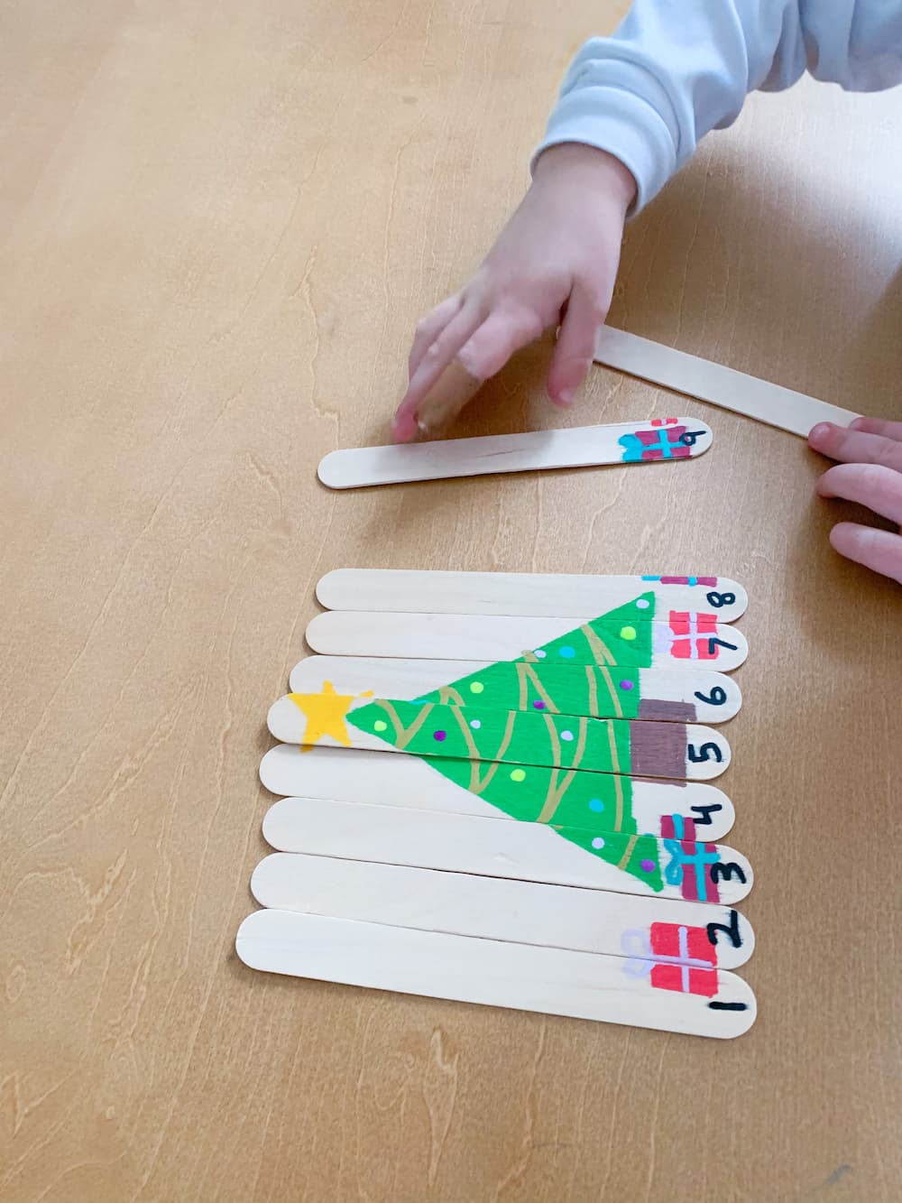 Popsicle Tree Counting Puzzle - DIY - Playgarden Online