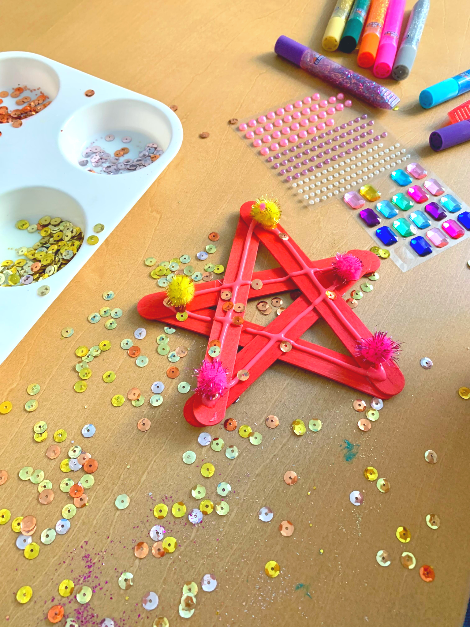 Popsicle New Years Star - DIY - Playgarden Online