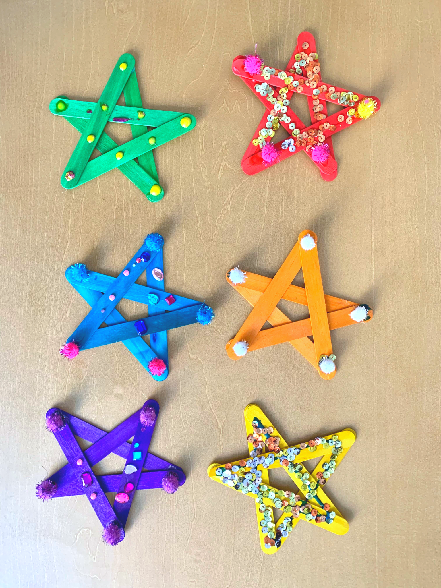 Popsicle New Years Star - DIY - Playgarden Online