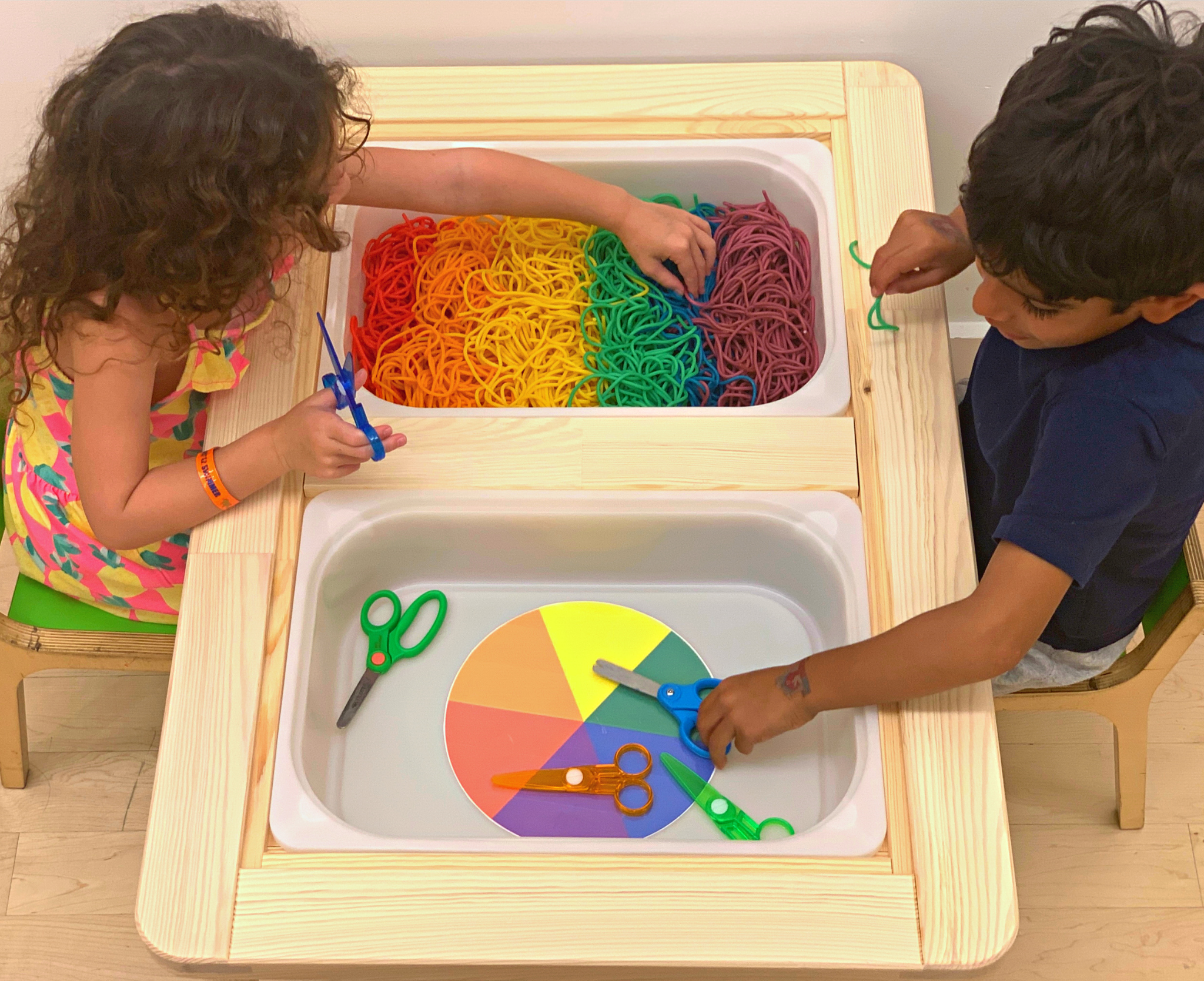 Rainbow Pasta Cutting - DIY - Playgarden Online