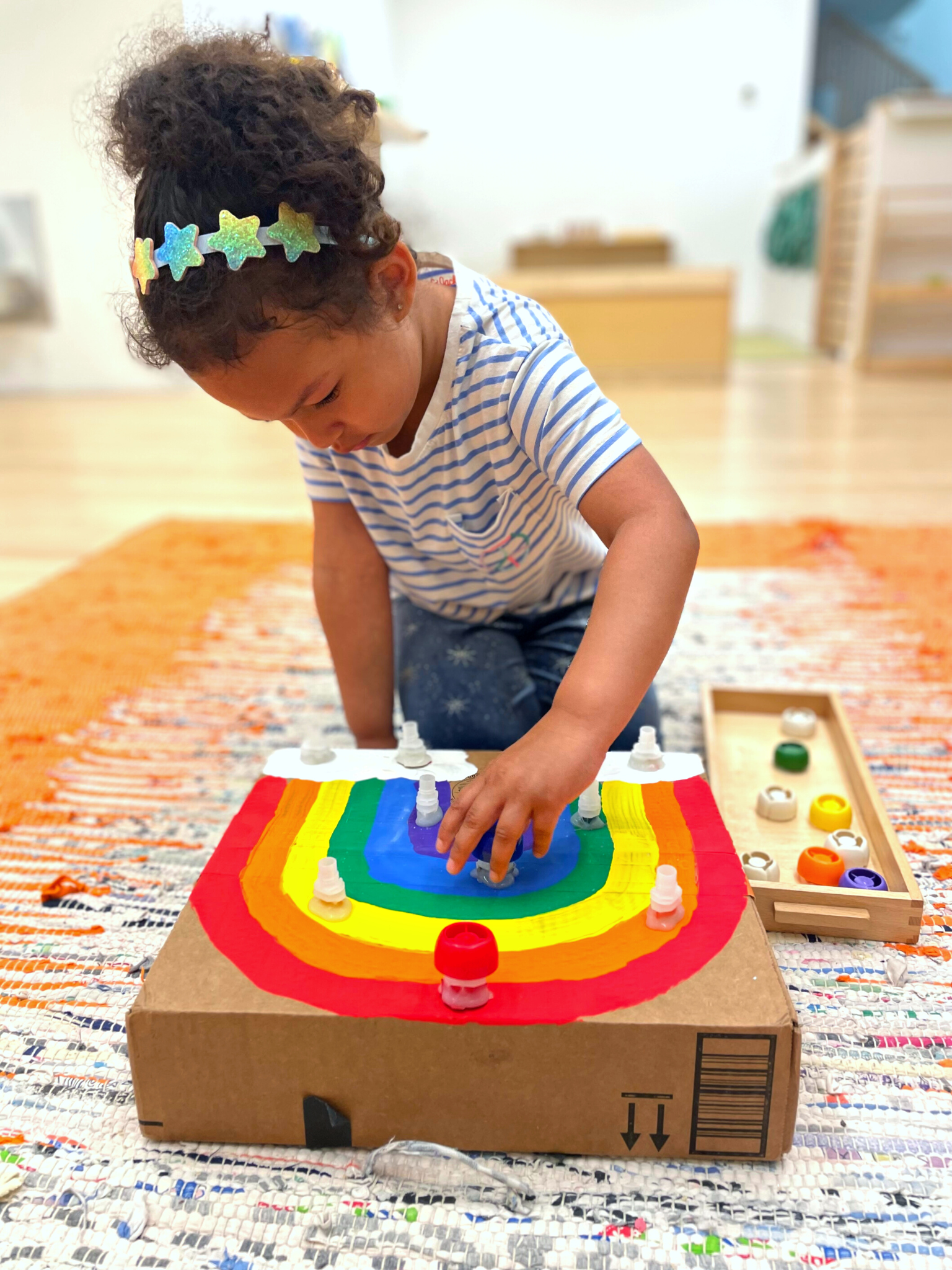 Rainbow Screw Caps - DIY - Playgarden Online