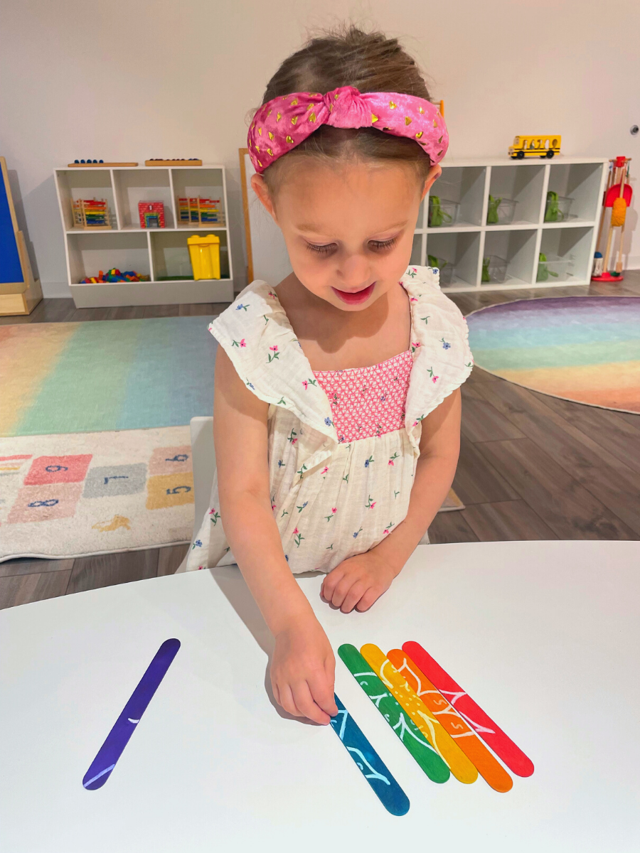 Rainbow & Flower Popsicle Puzzles - DIY - Playgarden Online