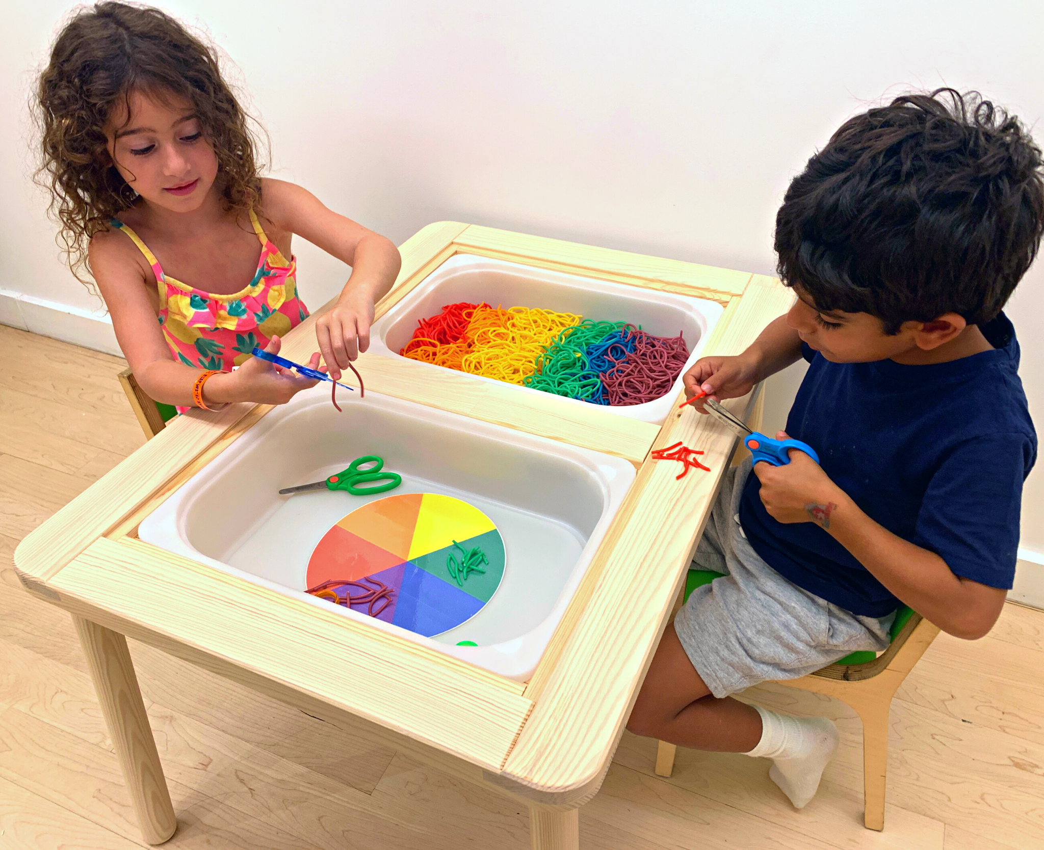 Rainbow Pasta Cutting - DIY - Playgarden Online