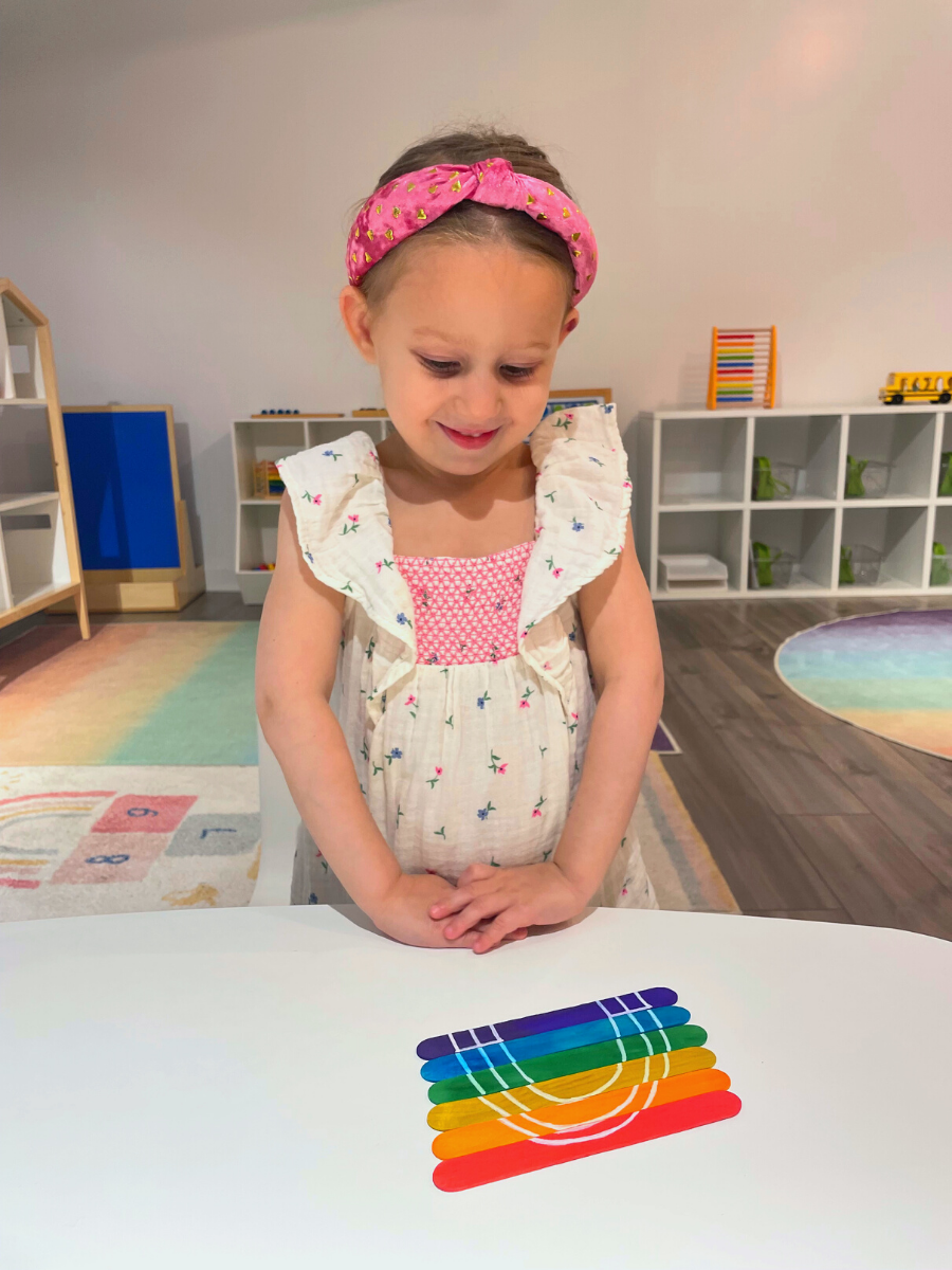 Rainbow & Flower Popsicle Puzzles - DIY - Playgarden Online