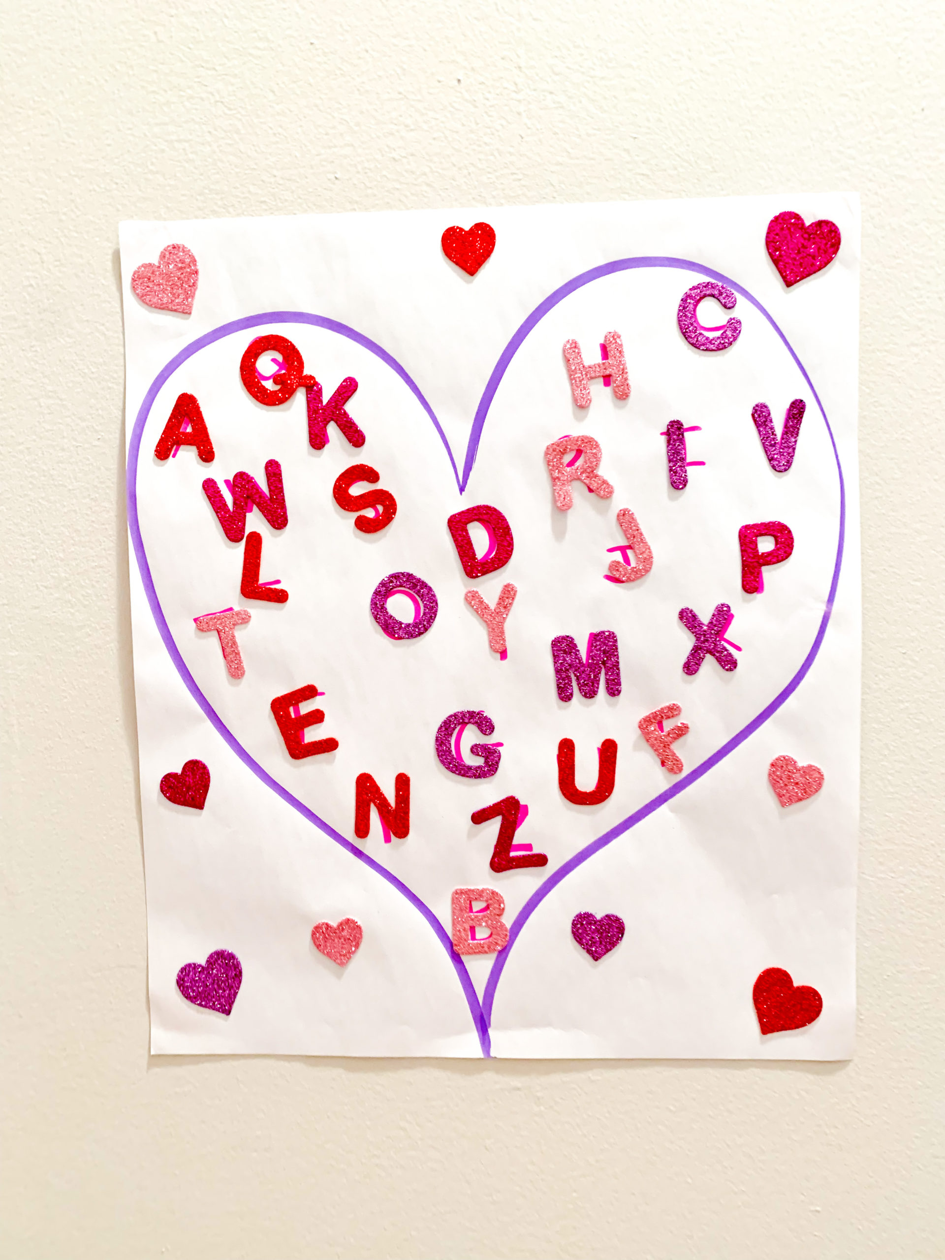 Heart Letter Match Puzzle - DIY - Playgarden Online