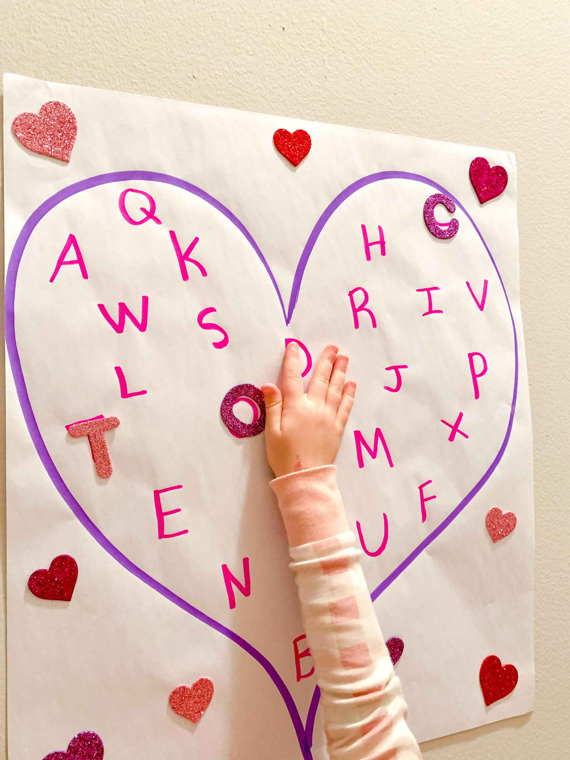 Heart Letter Match Puzzle - DIY - Playgarden Online