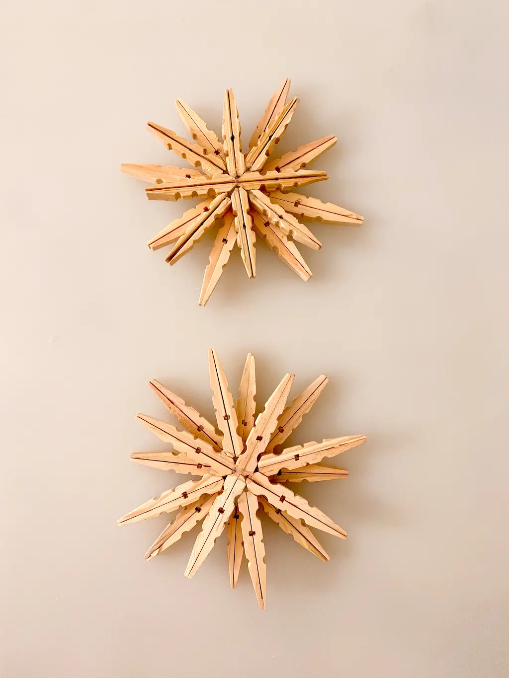 Clothespin Snowflake - DIY - Playgarden Online