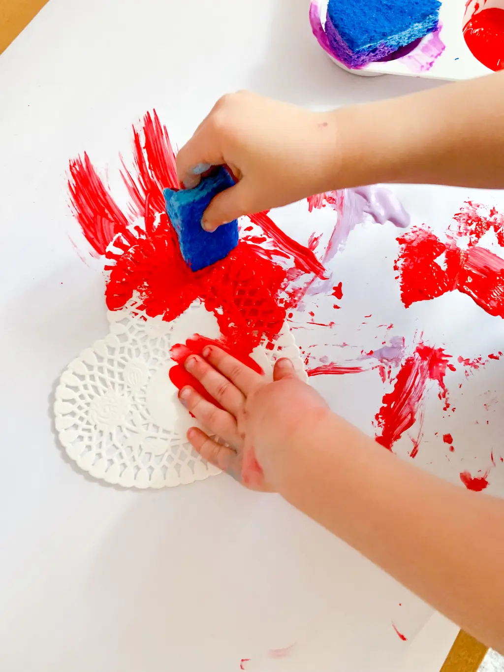 Doily Painting Wrapping Paper - DIY - Playgarden Online