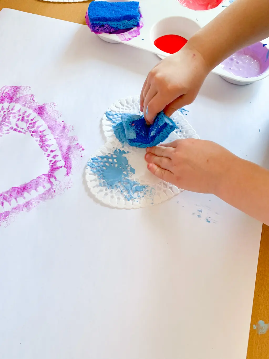 Doily Painting Wrapping Paper - DIY - Playgarden Online