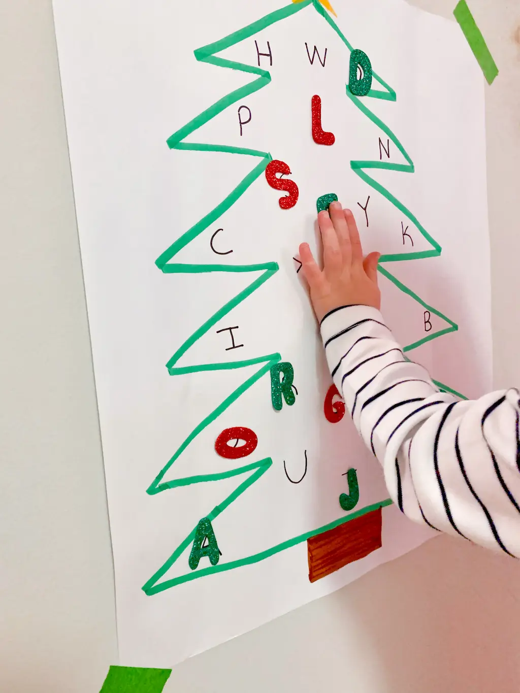 Letter Christmas Tree - DIY - Playgarden Online