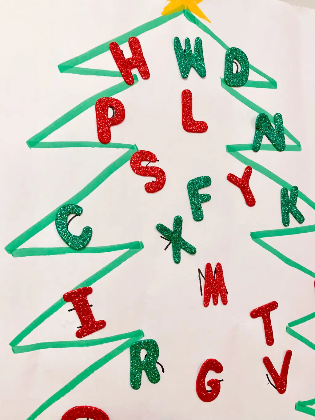 Letter Christmas Tree - DIY - Playgarden Online