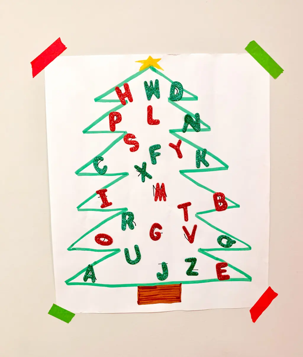 Letter Christmas Tree - DIY - Playgarden Online