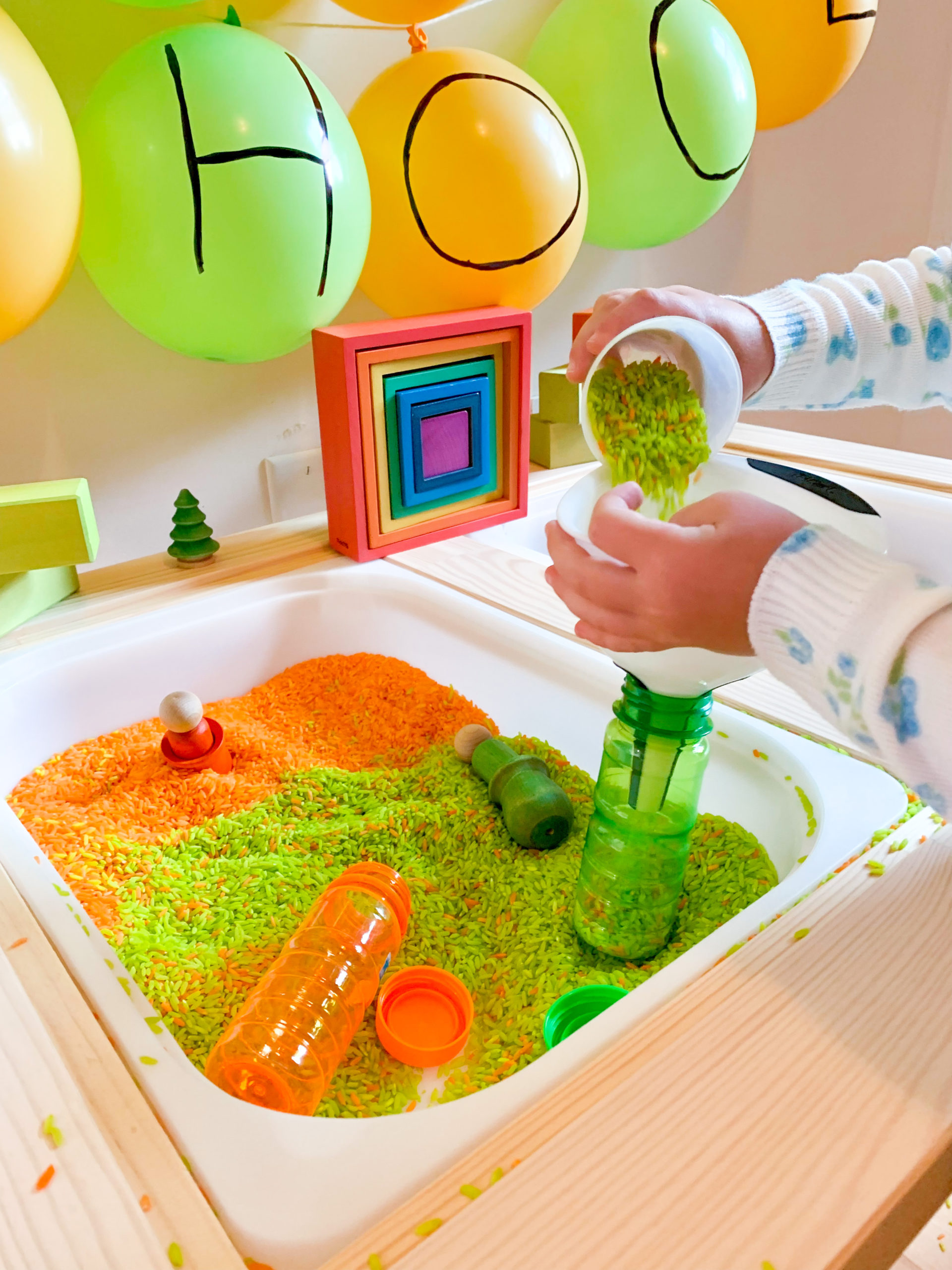 Back to School Sensory Rice - DIY - Playgarden Online