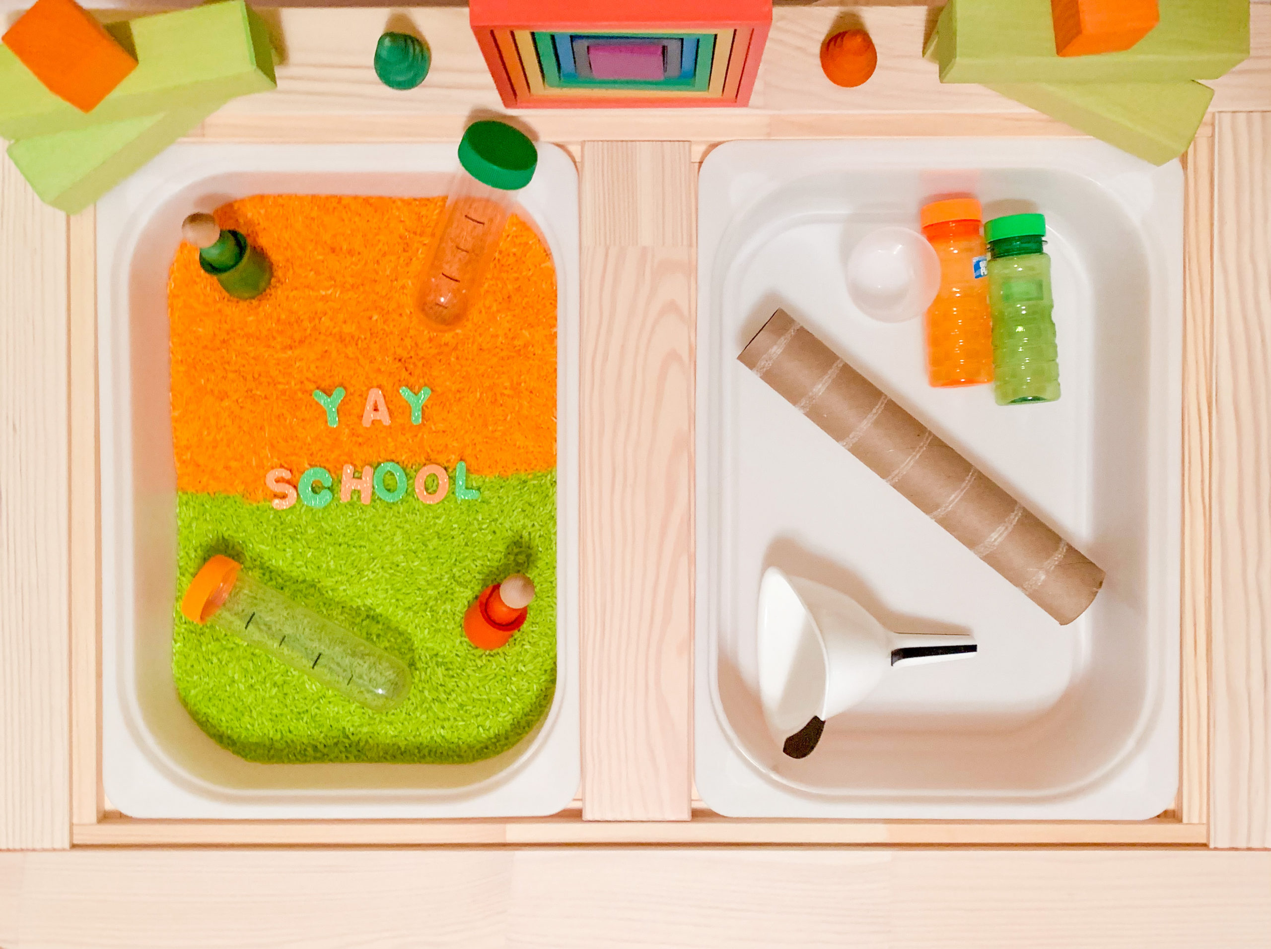 Back to School Sensory Rice - DIY - Playgarden Online