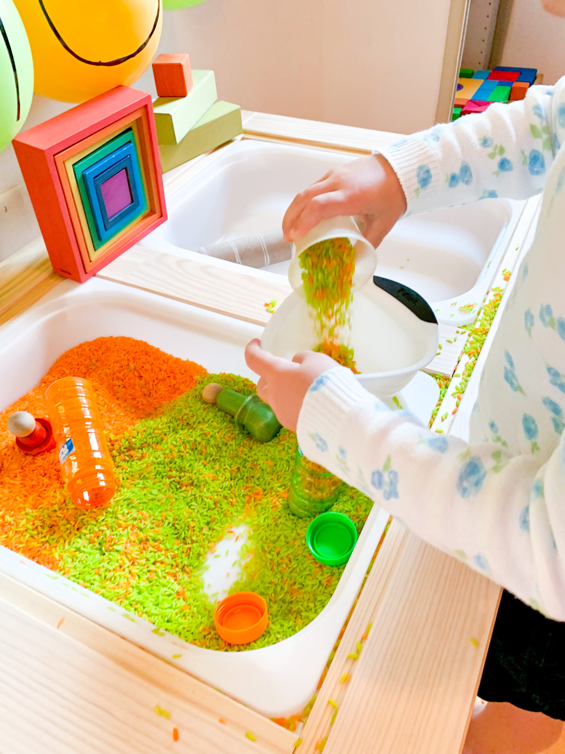 Back to School Sensory Rice - DIY - Playgarden Online