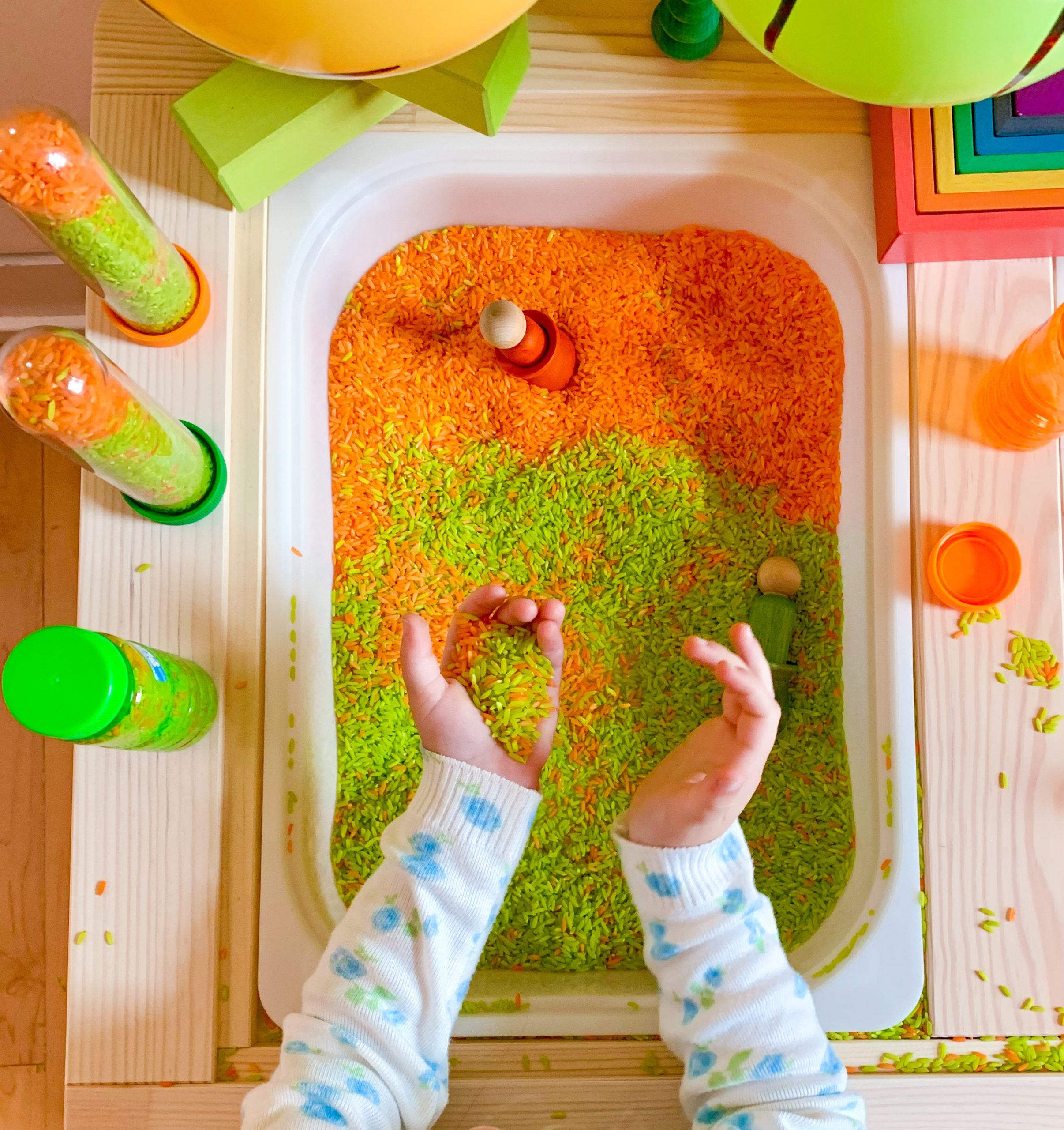 Back to School Sensory Rice - DIY - Playgarden Online