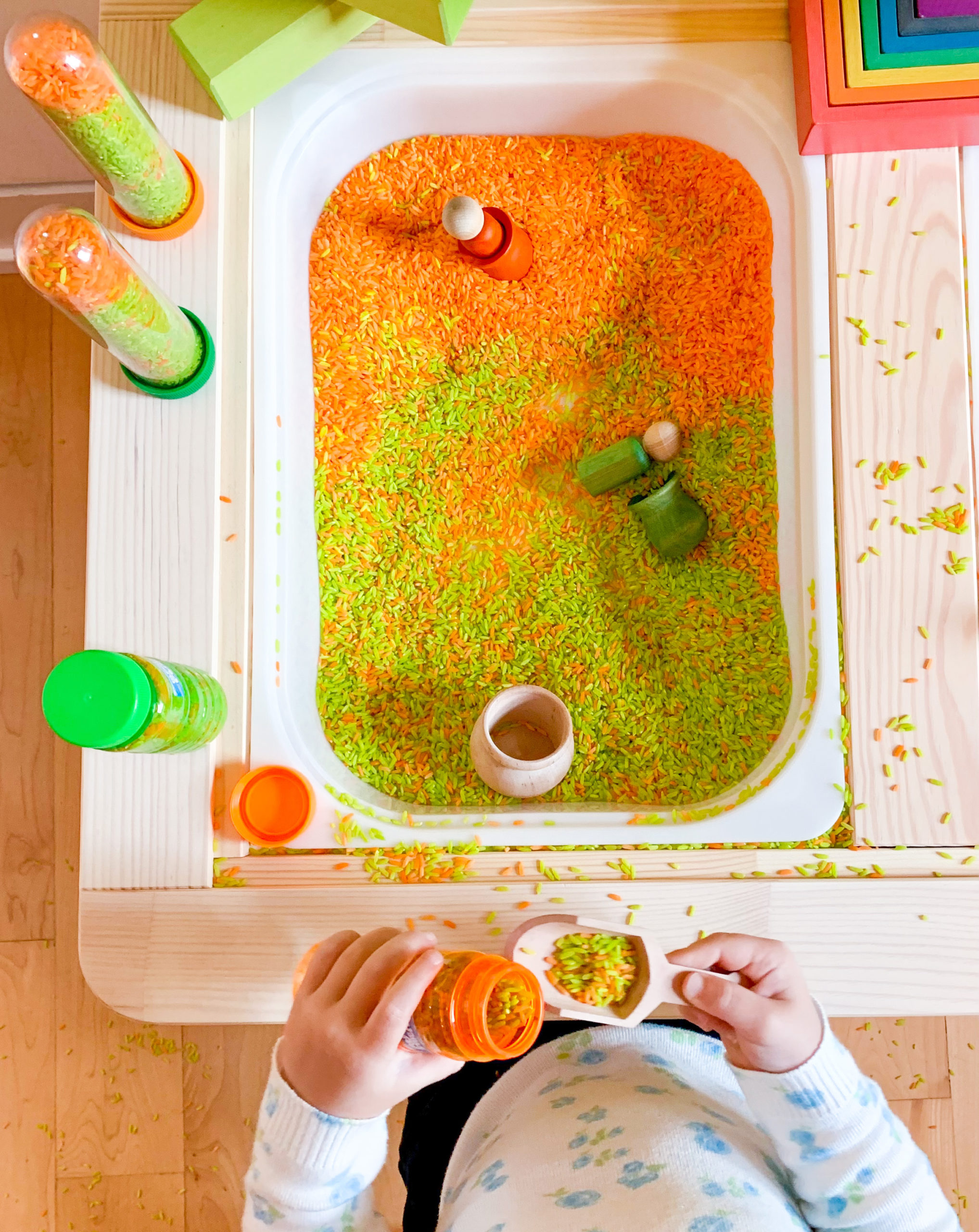 Back to School Sensory Rice - DIY - Playgarden Online