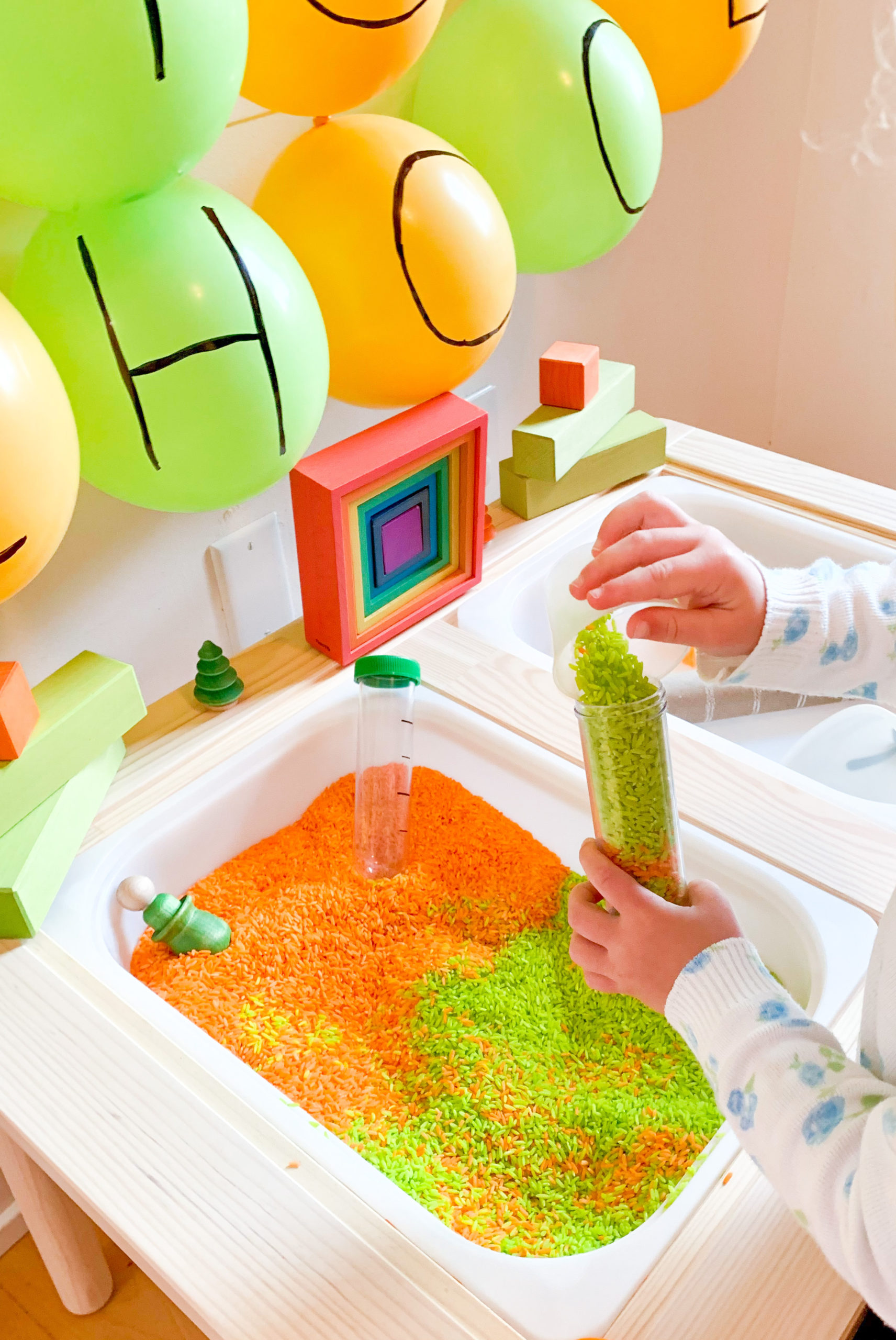 Back to School Sensory Rice - DIY - Playgarden Online