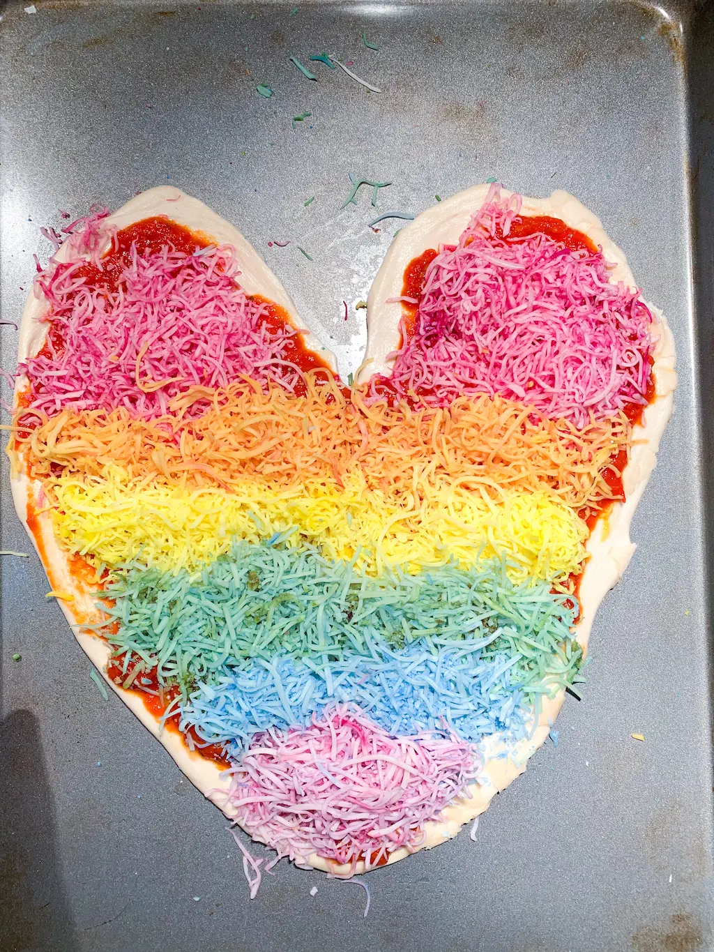 Rainbow Heart Pizza - DIY - Playgarden Online