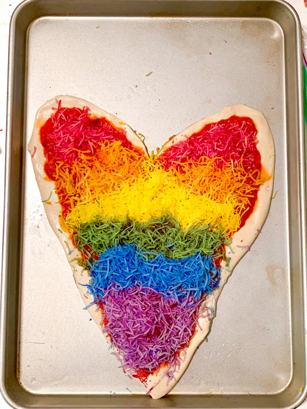 Rainbow Heart Pizza - DIY - Playgarden Online