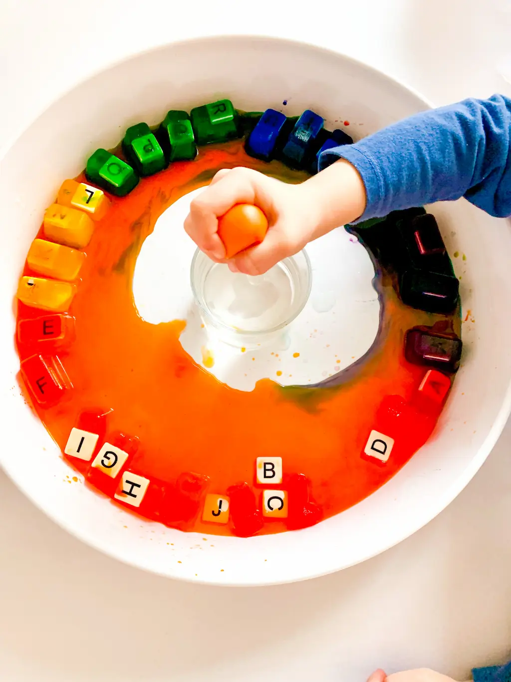 Ice Cube Rainbow Letters - DIY - Playgarden Online