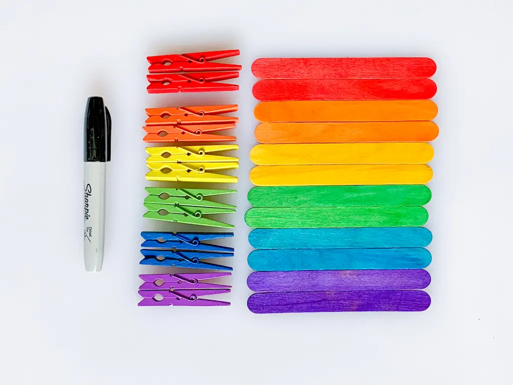 Rainbow Popsicle Counting - DIY - Playgarden Online