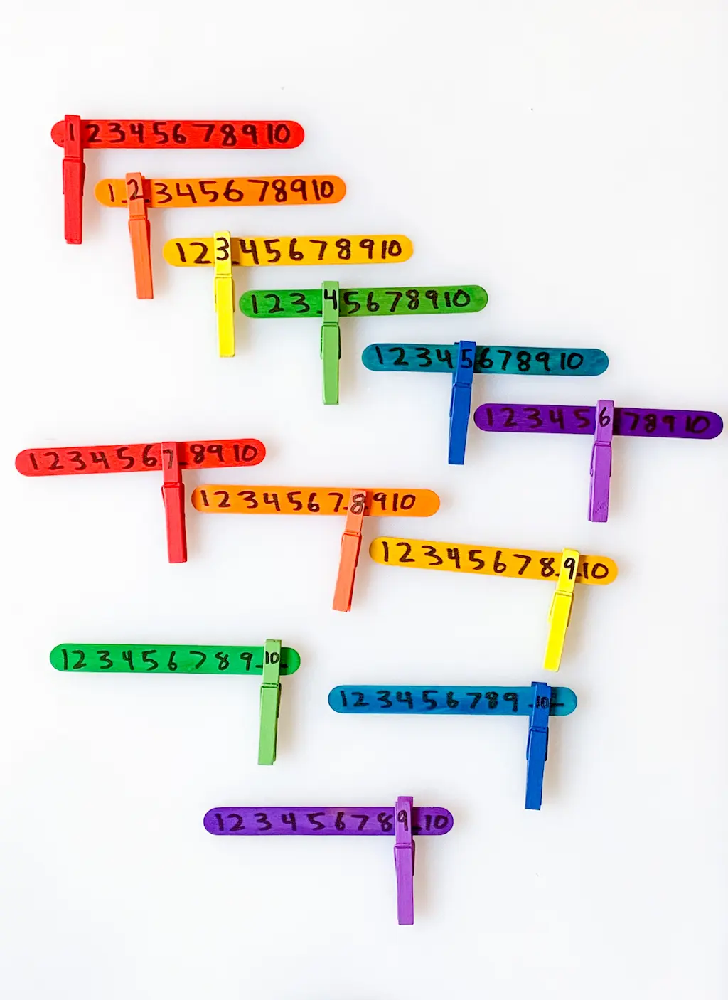 Rainbow Popsicle Counting - DIY - Playgarden Online