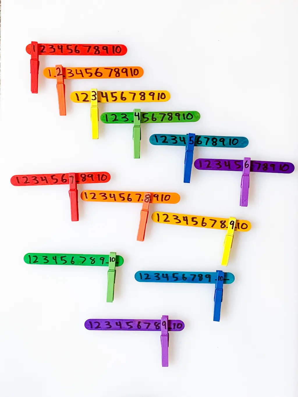 Rainbow Popsicle Counting - DIY - Playgarden Online