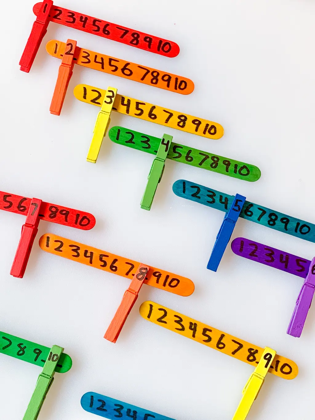 Rainbow Popsicle Counting - DIY - Playgarden Online