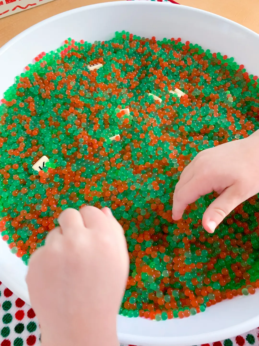 Red and Green Water Beads - DIY - Playgarden Online