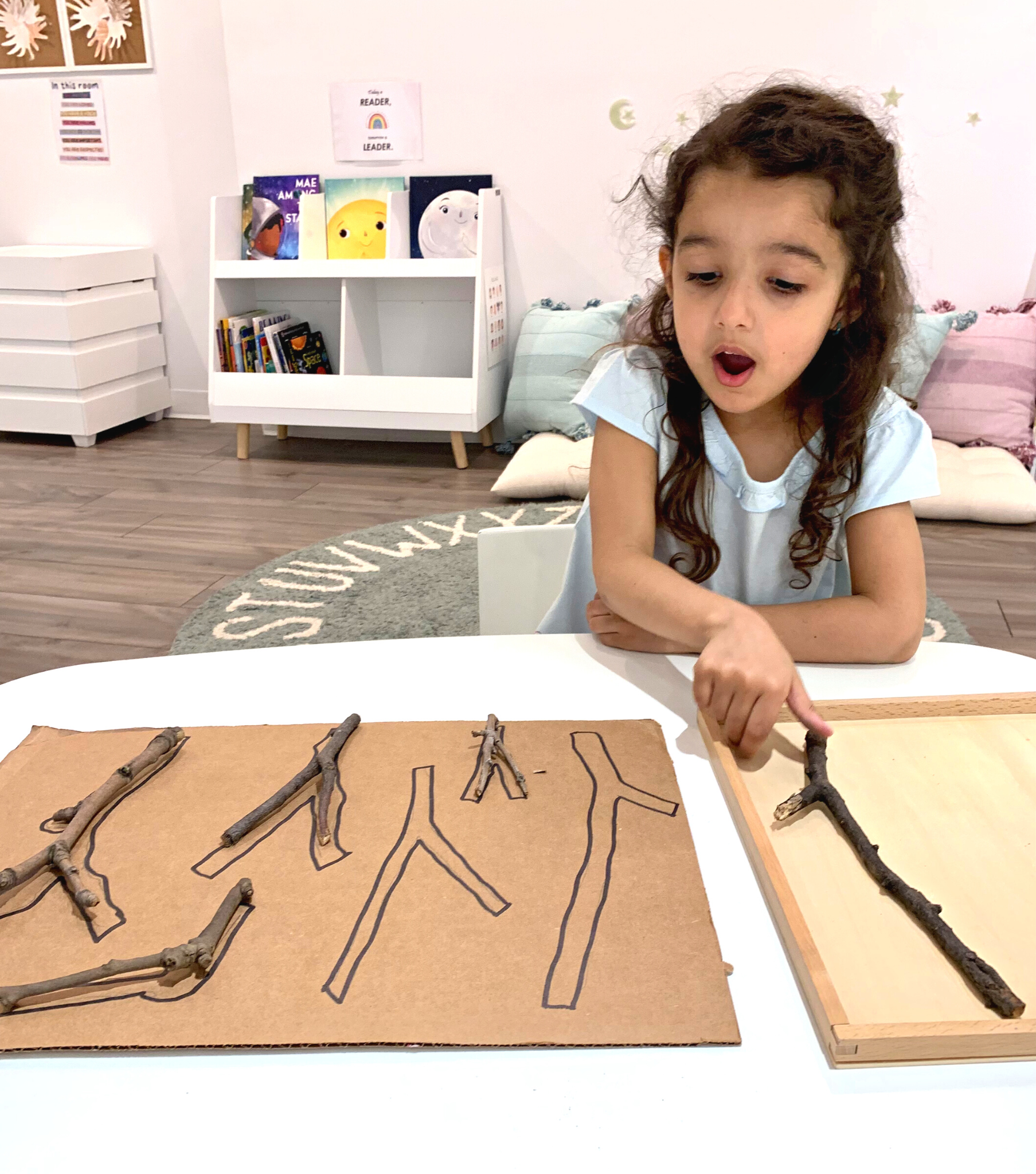 Stick Shape Sorting - DIY - Playgarden Online