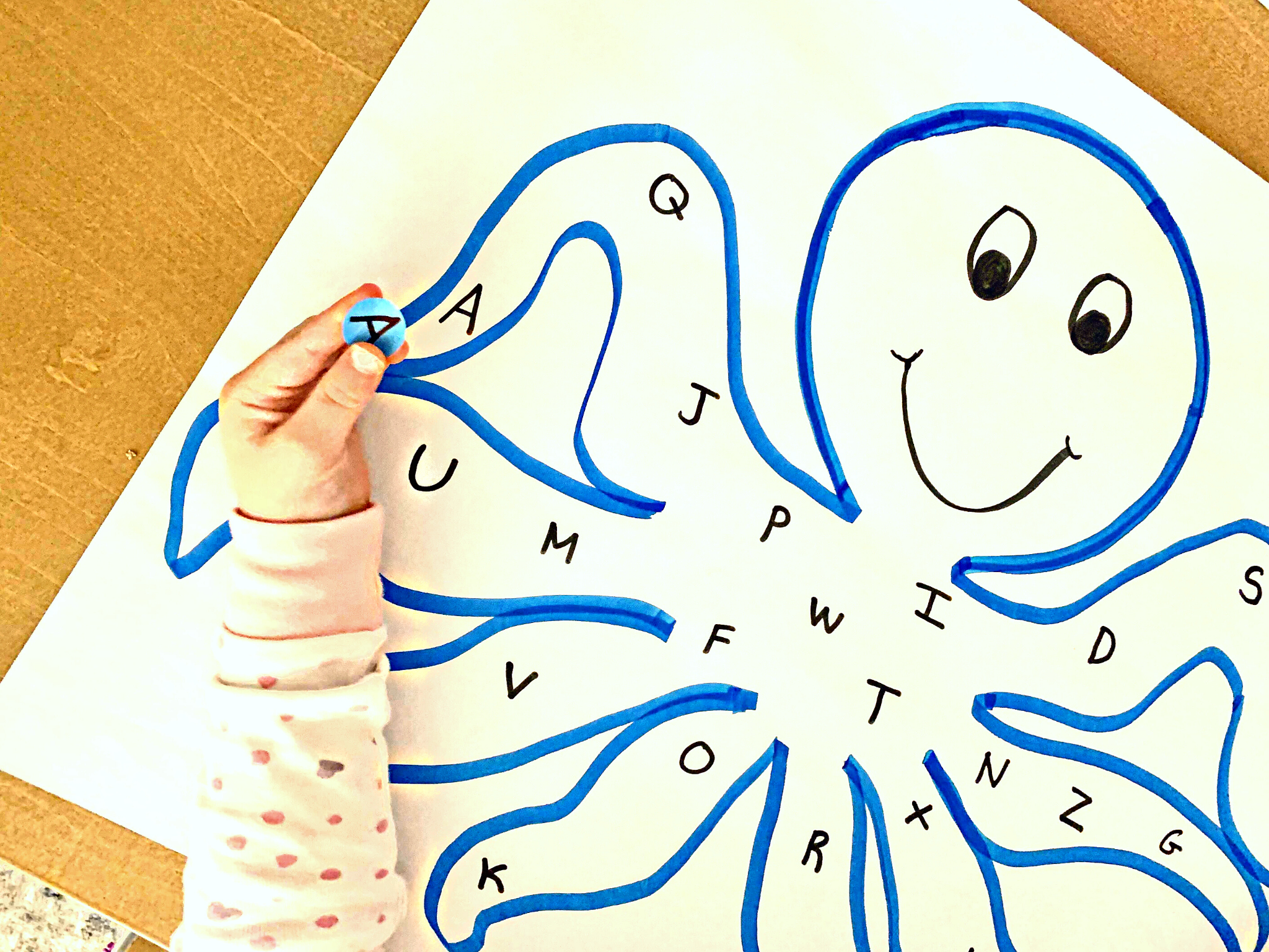 Octopus Letter Matching - DIY - Playgarden Online