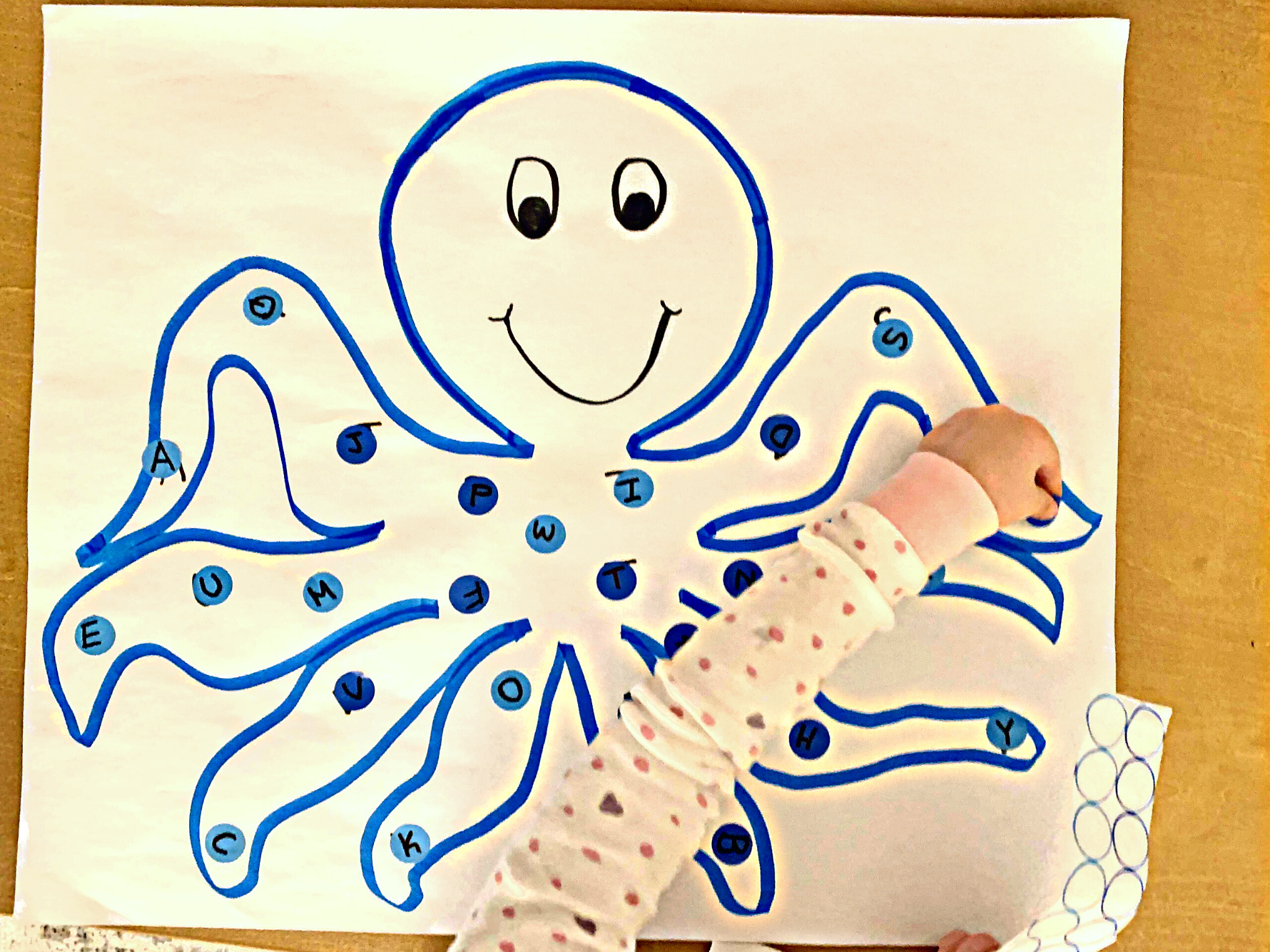 Octopus Letter Matching - DIY - Playgarden Online