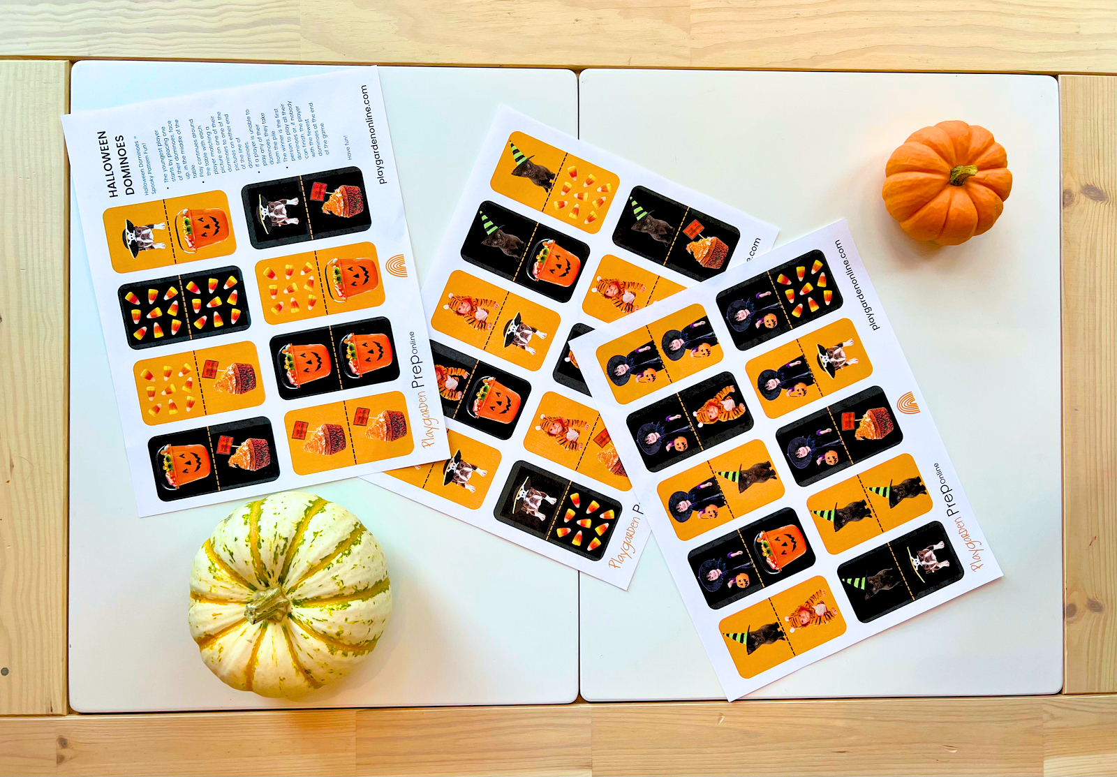 Halloween Dominoes Activity for Preschoolers - Playgarden Online